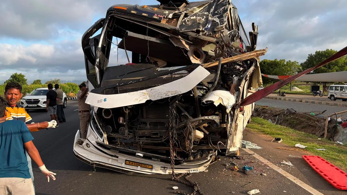 Chitradurga accident: Two dead, 26 students from Bengaluru college injured as private bus topples in Hiriyur