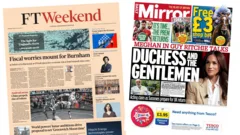 The Papers: 'Fiscal worries mount' and 'Meghan in Guy Ritchie talks'
