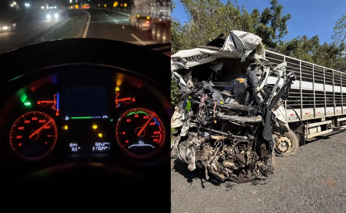 Motorista de caminhão que morreu na tragédia da BR-373 publicava vídeos dirigindo a 120 km/h