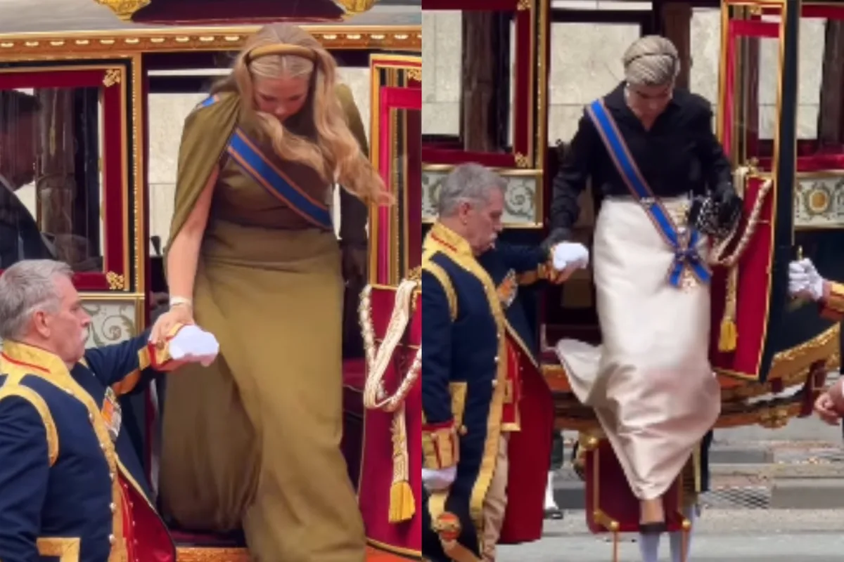 El percance de la reina Máxima y su hija Amalia durante el Día del Príncipe que no pasó inadvertido