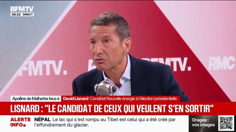 "J'ai été petit patron, j'ai été salarié... Je suis le candidat de ceux qui veulent s'en sortir dans la vie", affirme David Lisnard