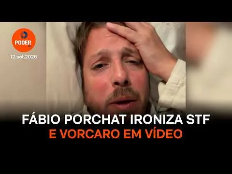 Fábio Porchat ironiza STF e Vorcaro em desabafo de pijama na cama