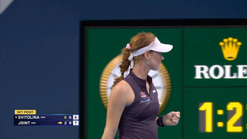 Joint stuns Svitolina in second set