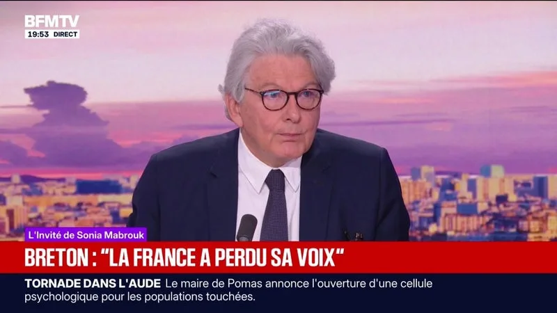 "La France a perdu sa voix", dénonce Thierry Breton, ancien ministre de l'Économie