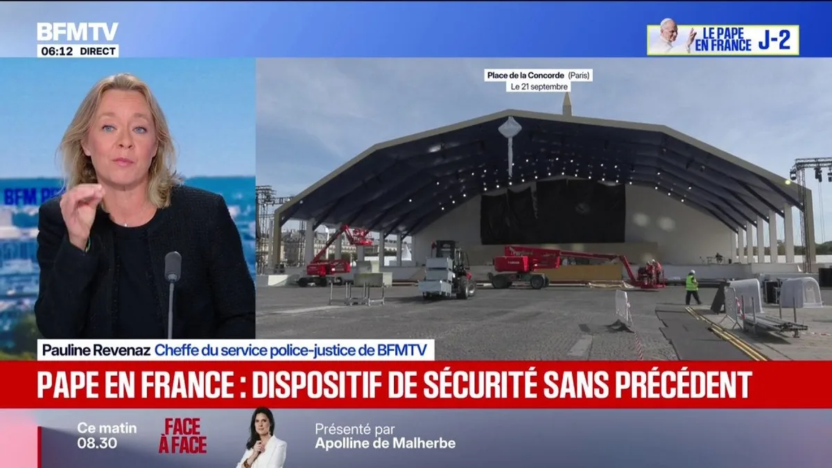 Quel est le dispositif de sécurité mis en place pour la venue du pape en France?
