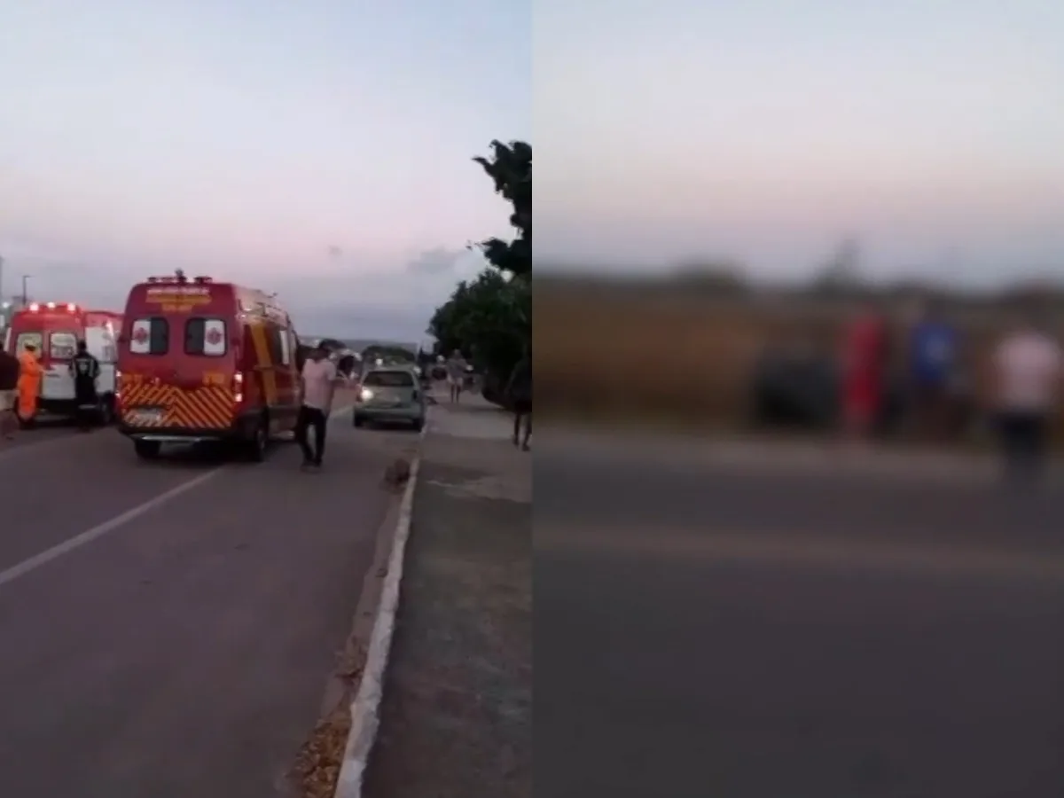 Duas pessoas morrem em batida entre caminhão e carro na BR-101 na Grande Natal