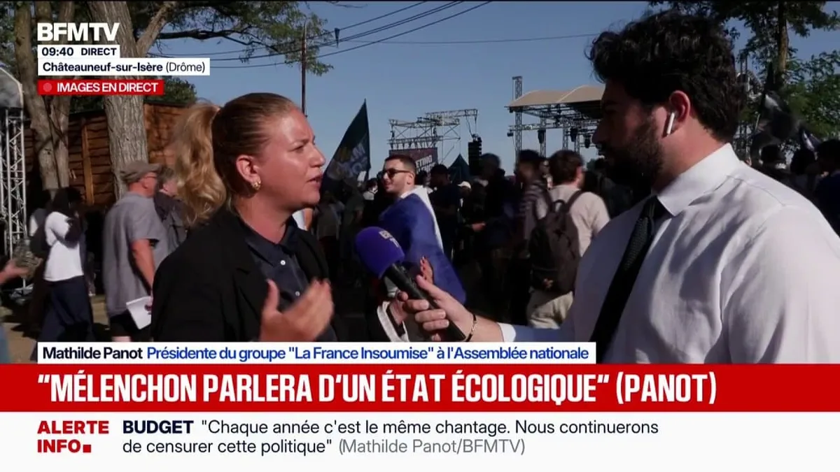 Budget: "Chaque année c'est le même chantage, nous avons toujours pour objectif de censurer cette politique", déplore Mathilde Panot (LFI) après l'appel de Sébastien Lecornu aux parlementaires d'adopter un budget