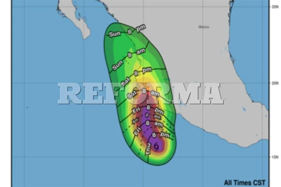 Se intensifica 'Simon' a huracán categoría 1