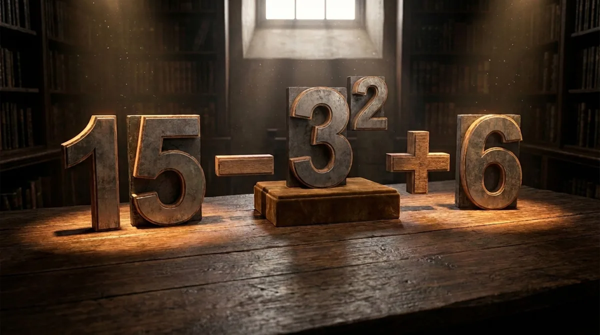 Este cálculo 15 − 3² + 6 parece simples, mas muita gente erra