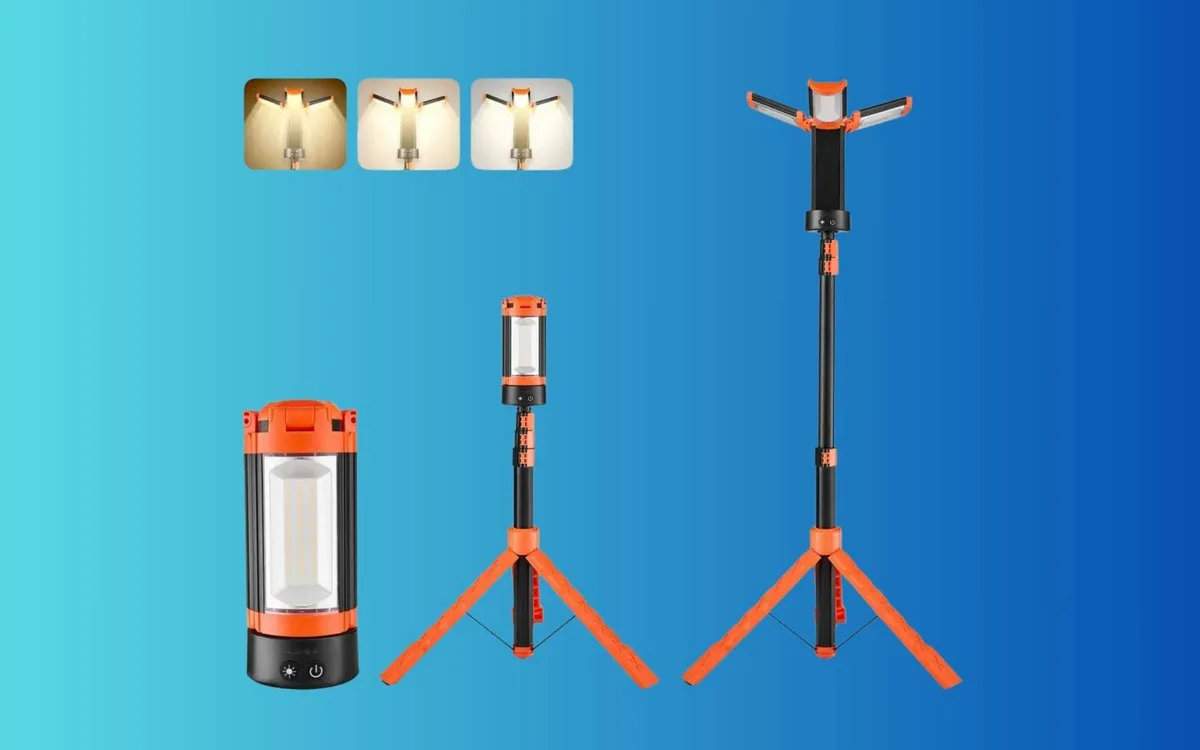 Chantier, bricolage, camping : VEVOR casse le prix de ce projecteur LED polyvalent !