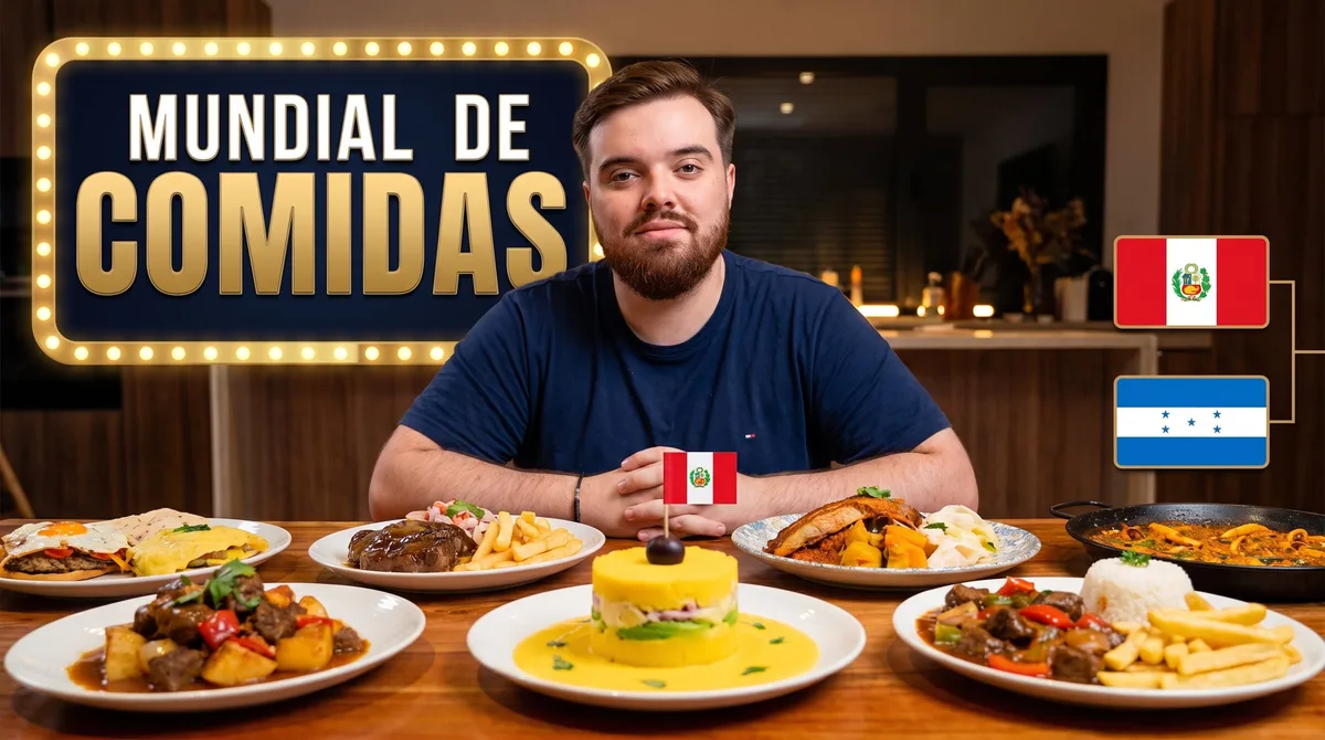 Perú vs. Honduras en el ‘Mundial de Comidas’ de Ibai Llanos: el fixture ya está y la duda es qué plato representará al país campeón