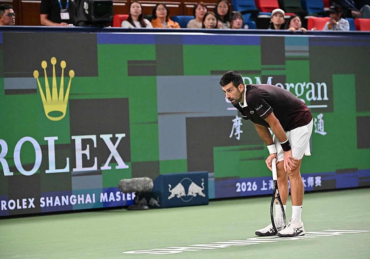Un fundido Djokovic cae a la primera en Shanghái