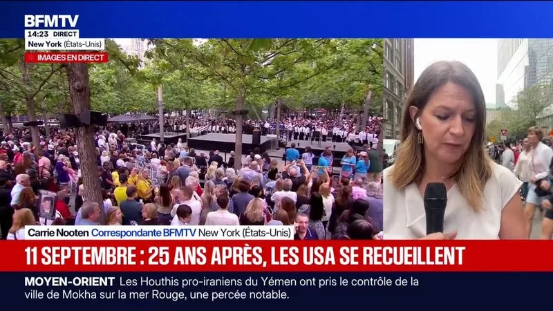 11-Septembre: 25 ans après, la cérémonie d'hommage commencera dans quelques minutes à New York