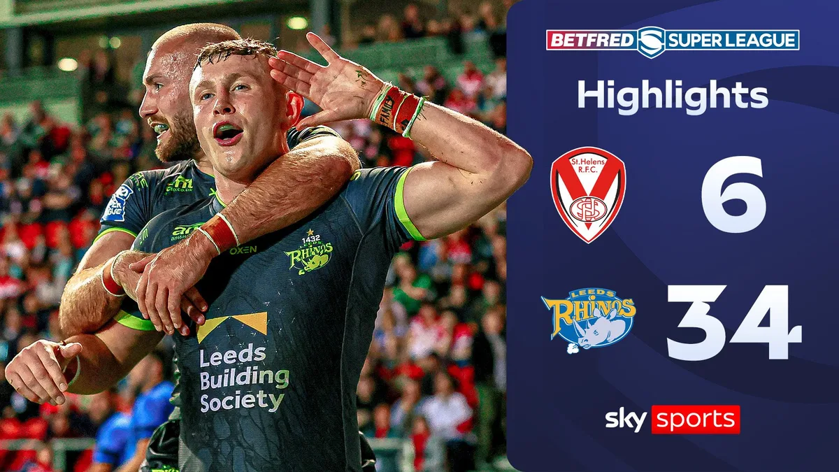 Leeds sweep Saints aside to reclaim top spot