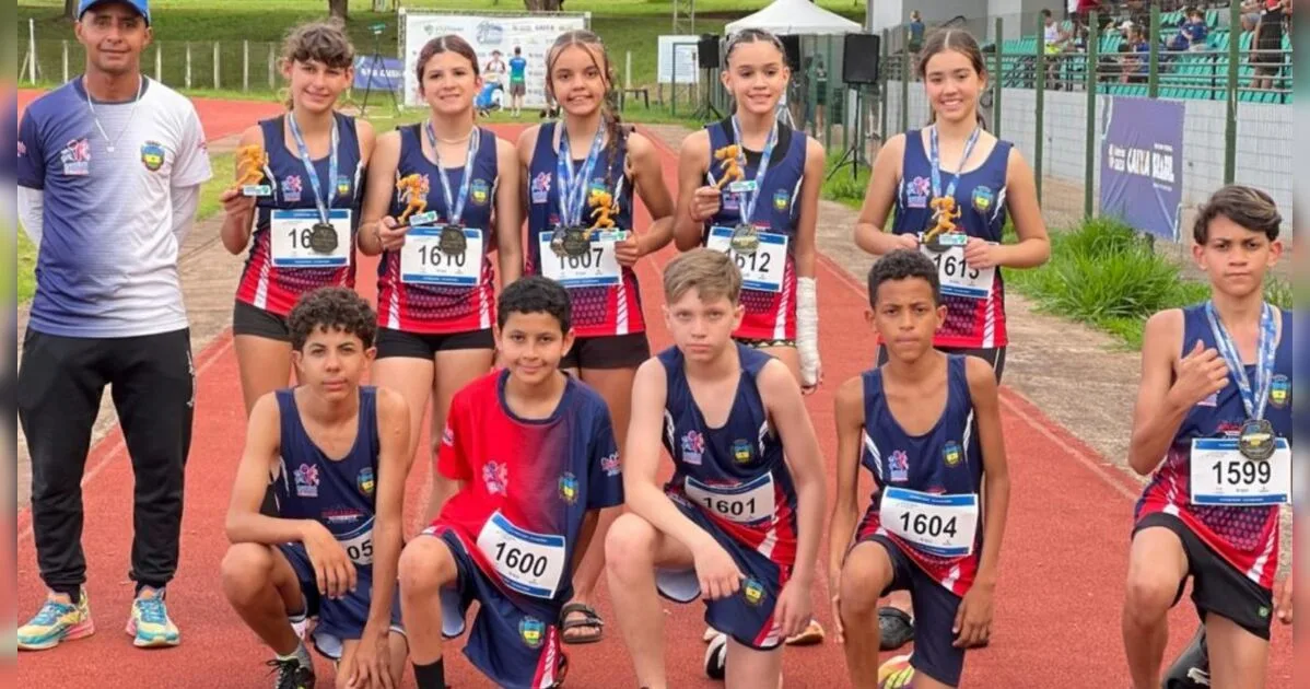 Apucarana é vice-campeã feminina no Paranaense de Atletismo Sub-14