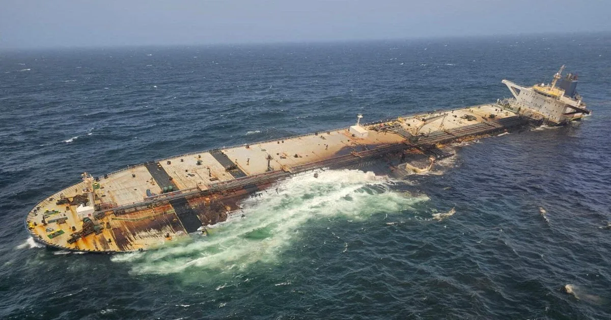 Russian tanker leaking oil off Oman coast, threatening environmental disaster
