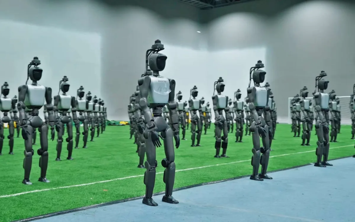 Regardez cette impressionnante armée de robots chinois se préparer pour des Jeux hors norme