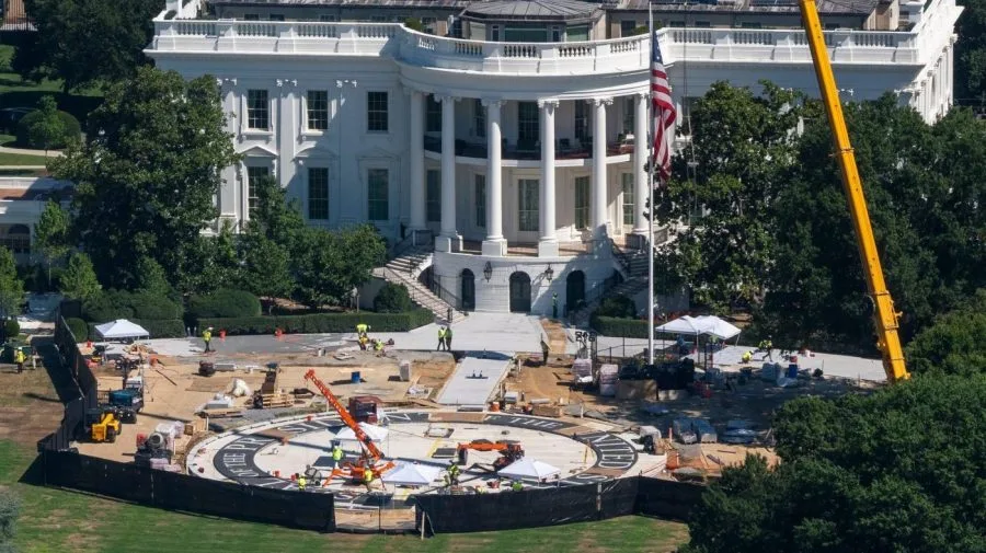 Trump: New helipad 'truly a work of art'