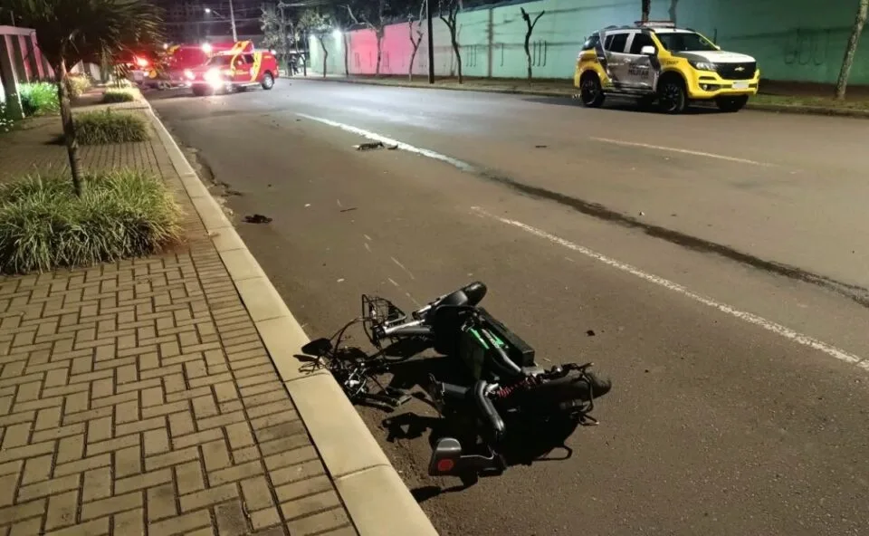 Adolescente morre após acidente de trânsito em Cascavel com veículo elétrico na contramão