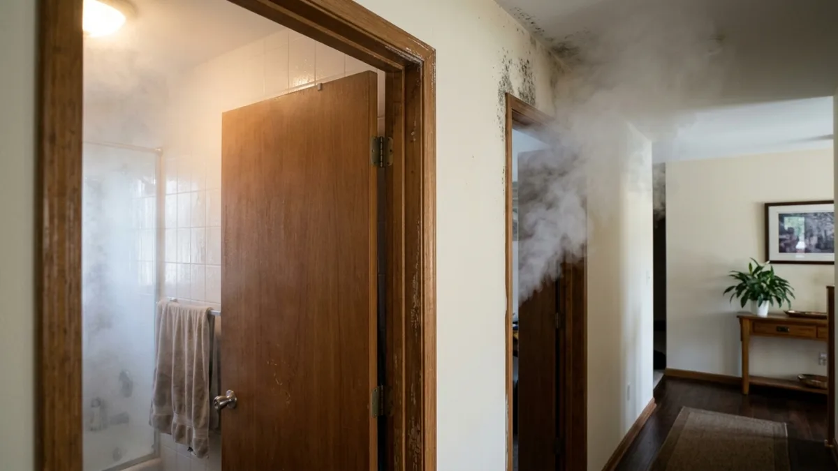 Depois do banho, a porta do banheiro deve ficar aberta ou fechada? Especialista explica o erro que espalha mofo pela casa