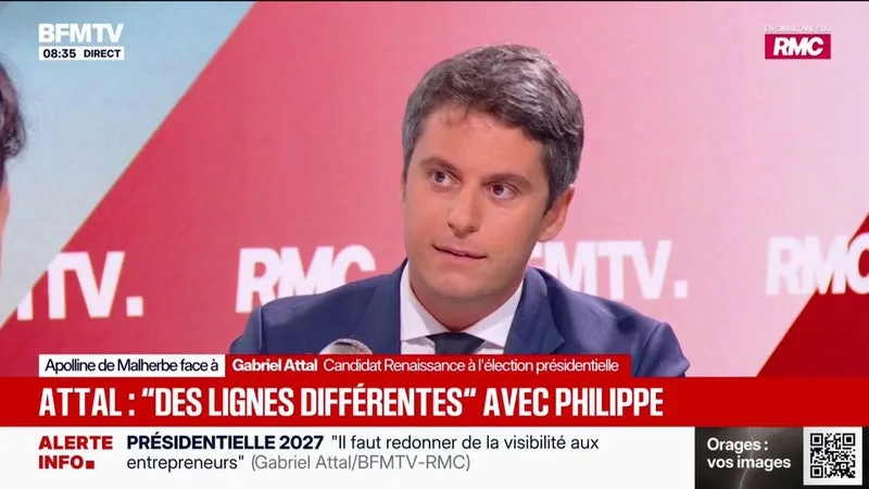 "Il faut changer assez profondément notre modèle social, politique, institutionnel et régalien", affirme Gabriel Attal