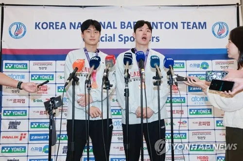 숨 고르는 男복식 '세계1위' 서승재·김원호 "해답 찾아가는 중"