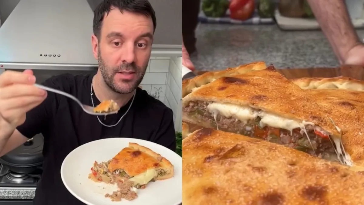 Tarta de carne del chef Paco Almeida: “La masa lleva 800g de harina, 12 cucharadas de mayonesa y 25 cucharadas de agua”