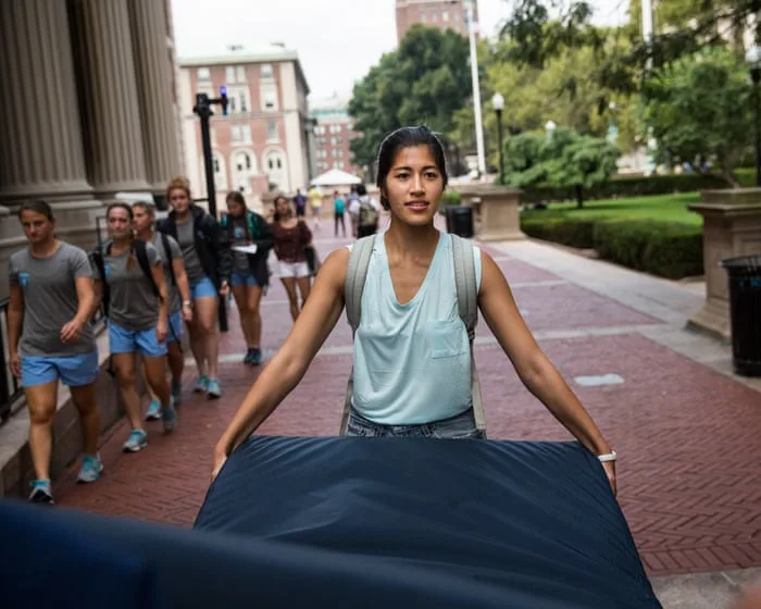 The woman with the mattress: the radical, rage-fuelled history of anti-rape art
