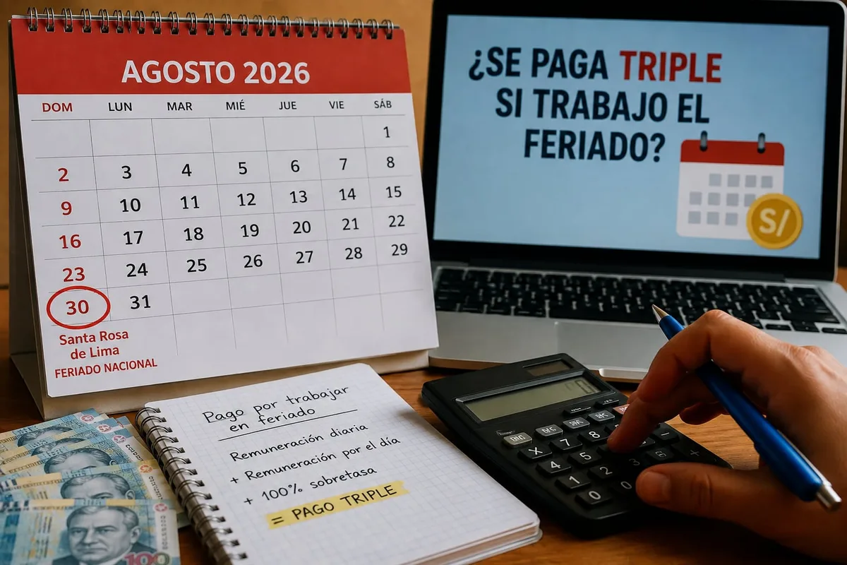 Feriado de Santa Rosa de Lima: ¿se paga triple si trabajo el 30 de agosto?