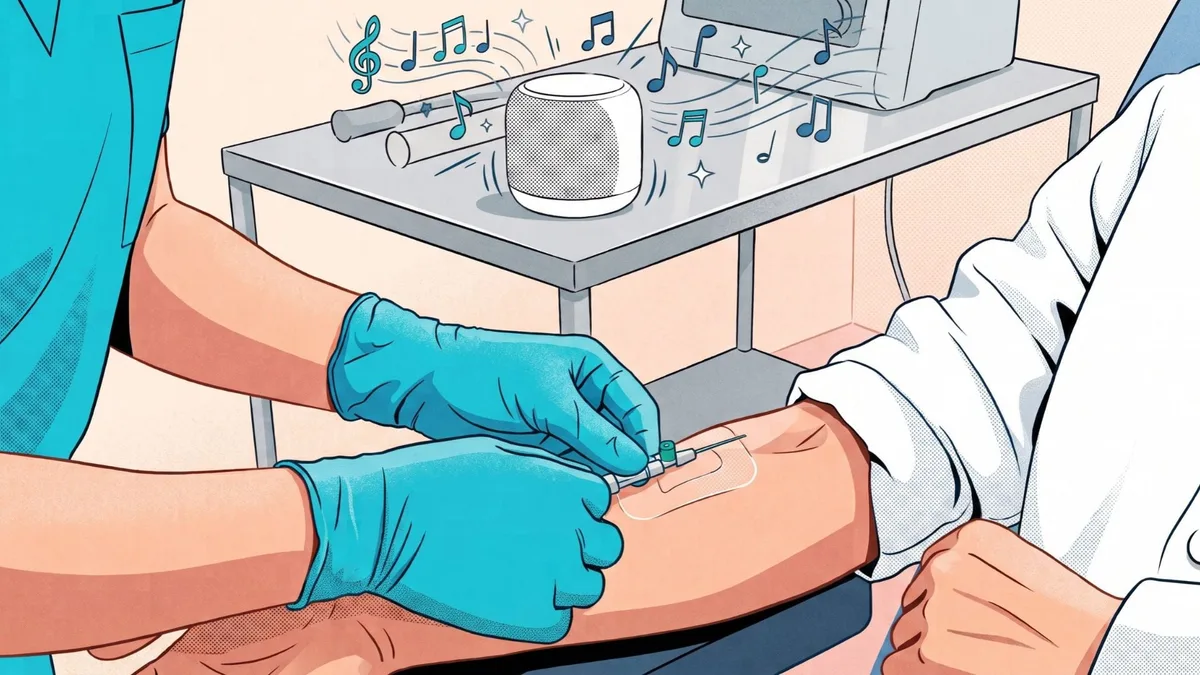 Qué tipo de música reduce el dolor en procedimientos médicos breves