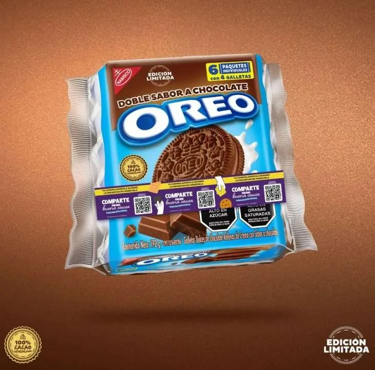 Oreo rellenó de chocolate su galleta hecha con cacao venezolano