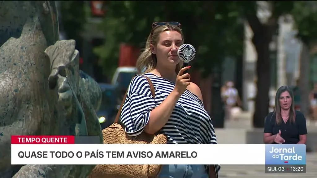 Tempo quente. Quase todo o país tem aviso amarelo