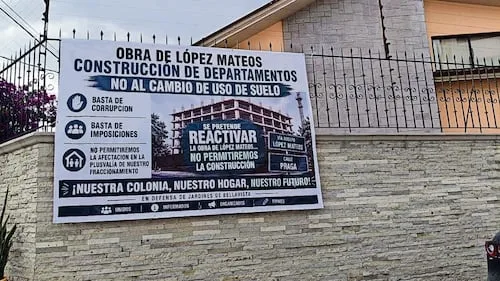 Denuncian afectaciones por obra en Tlalnepantla