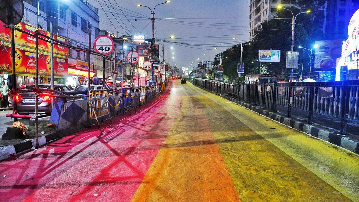 Paint washed off Kolkata flyovers after skidding videos go viral
