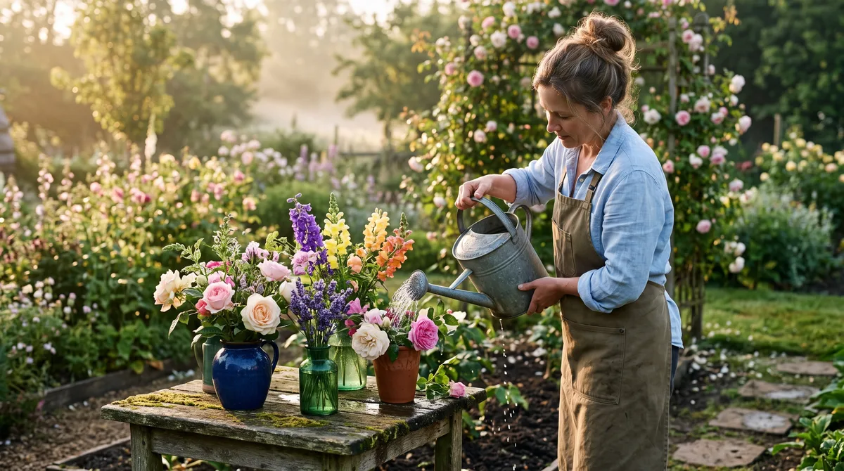 Suas plantas de sol pleno ficarão com cores muito mais vivas e intensas se você adotar esse truque simples de irrigação nas primeiras horas da manhã