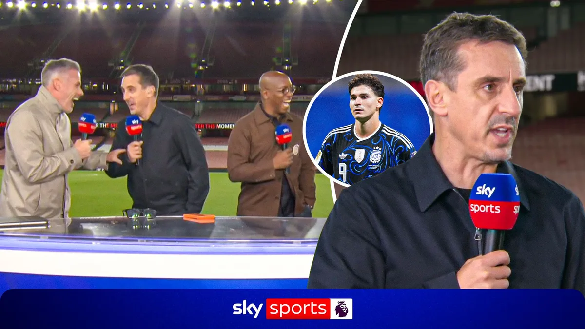 'Alvarez pushes Arsenal over CL line' - Nev insists Gunners need world-class attacker