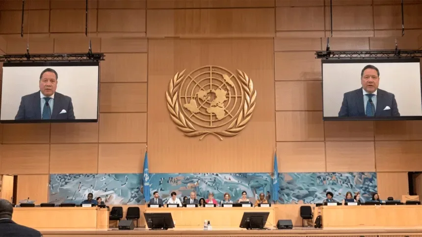 VIDEO: Omar Mora Tosta pidió ante la ONU por la «liberación inmediata de todos los presos políticos»