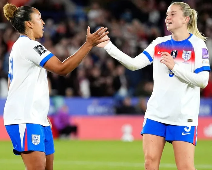 James and Russo lead rout of Greece as ruthless England set up Ukraine playoff