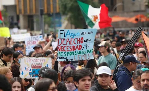 Lemus responde a Sheinbaum tras violencia en marcha por el agua; investigarán detenciones y actuación policial