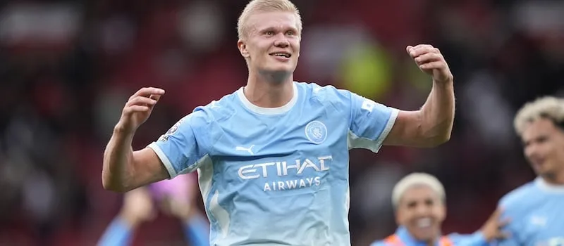 Haaland strike gives Man City 1-0 win over Man United after Foden sent off