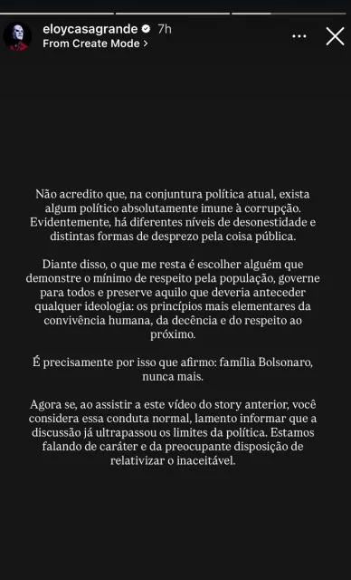 Baterista do Slipknot, Eloy Casagrande fala sobre eleições no Brasil: “família Bolsonaro, nunca mais”