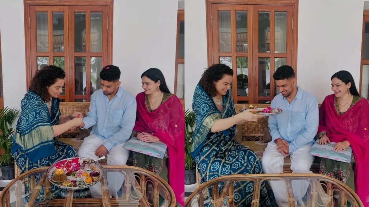 Kangana Ranaut Celebrates Rakhi With Brother Amid Kriti Sanon Ad Row