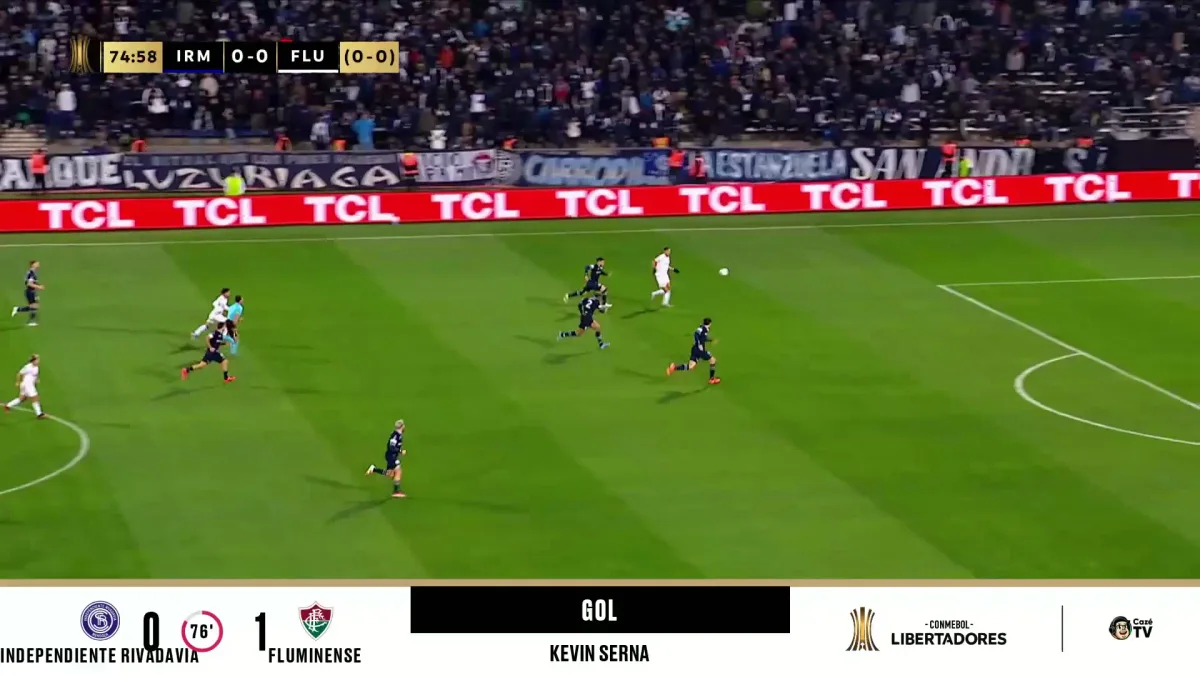 Com um a menos, Kevin Serna marca para o Fluminense na Argentina; veja