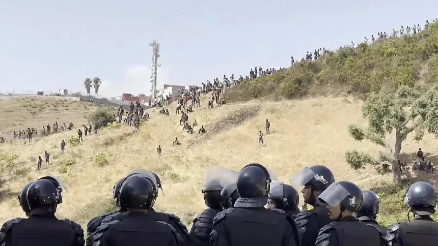 EN VIDEO: Autoridades marroquíes frustraron otro intento de migrantes de entrar irregularmente a Ceuta