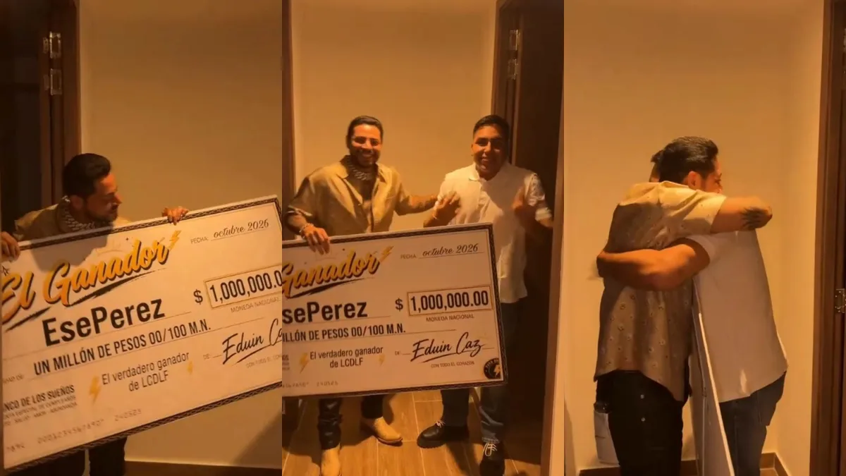 Eduin Caz regala 1 millón de pesos a Ese Pérez tras perder LCDLF: “El verdadero ganador”