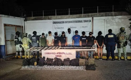 Caen 9 presuntos criminales en Sinaloa; 5 colombianos y un cubano, entre los detenidos
