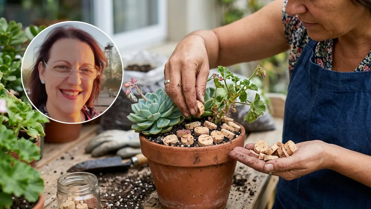 María Ferrarotto, experta en plantas: “Si ponés corchos en la tierra de las macetas, ayudará a recuperarlas y dar flores”