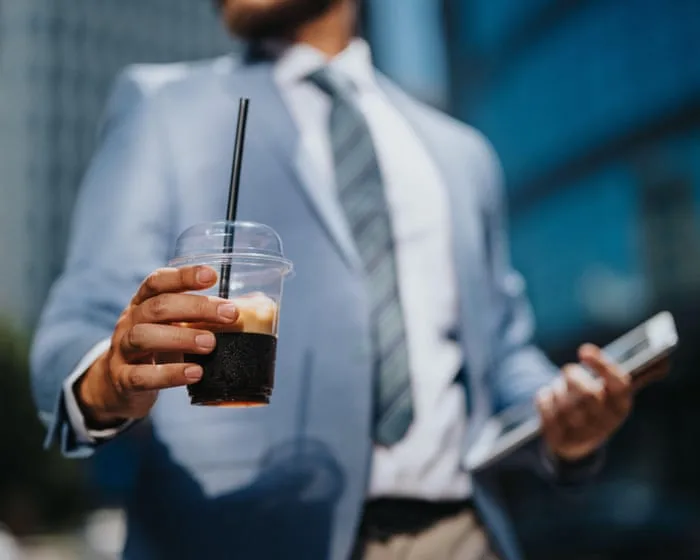 The great iced coffee debate: is it wrong to take a beverage into a job interview?
