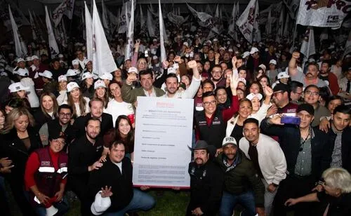 Pedro Haces Lago se registra para proceso de los Comités de Defensa de la Cuarta Transformación en Tlalpan; “No tengo derecho a fallarles” dice