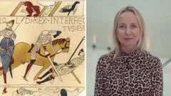 What famous scenes are in the epic Bayeux Tapestry?